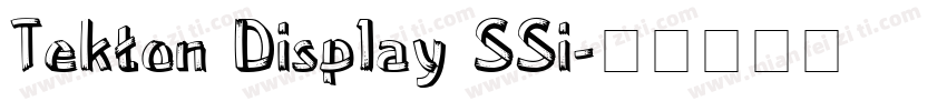 Tekton Display SSi字体转换